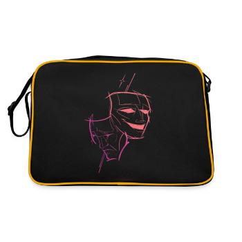 Theater-Masken - Retro Tasche - Schwarz/Gold - Hinten