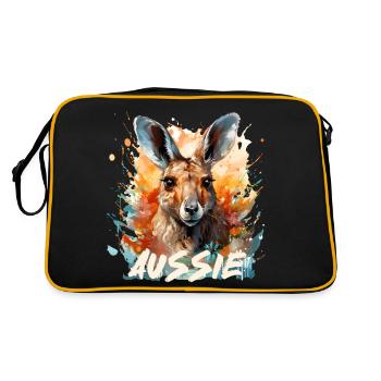 Aussie - Retro Bag - black/gold - Back