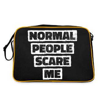 Les gens normaux me font peur - Psych Design - Sac Retro - noir/or - Dos