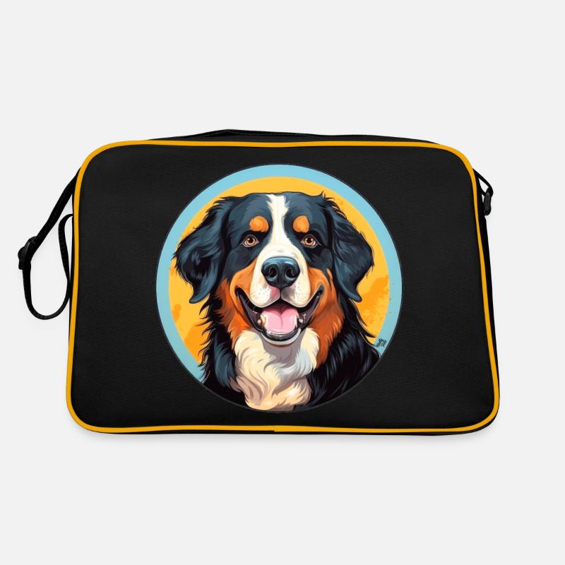 Bouvier bernois Chien tête de chien Sac Retro