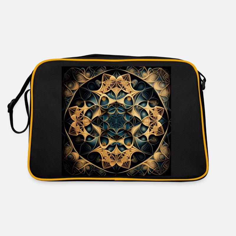 Fractal Mandala Retro Bag
