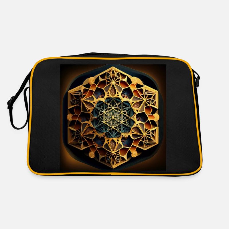 Geometrisches Muster Retro Tasche