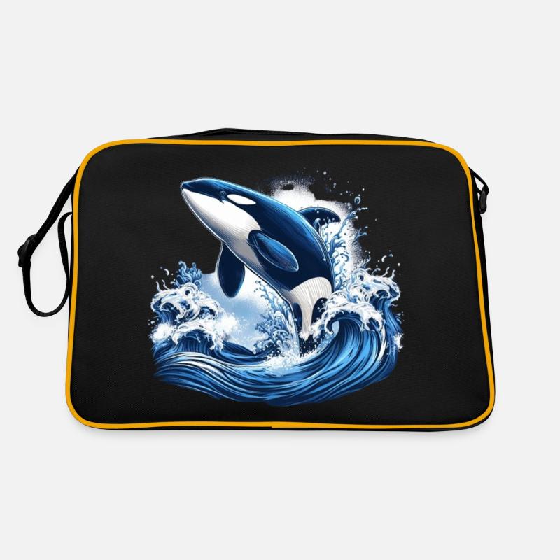 Orque bleue Sac Retro