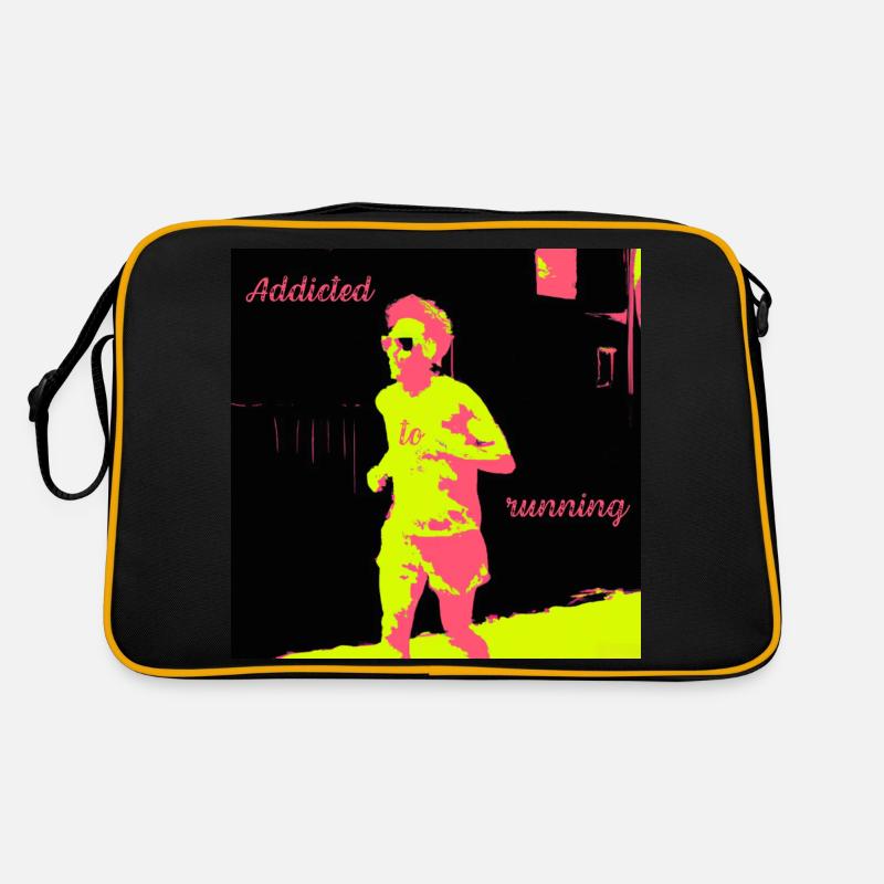 Jogger, laufsüchtiger Mann Retro Tasche