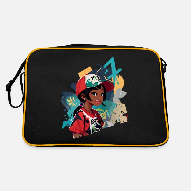 Graffiti Mädchen Retro Tasche