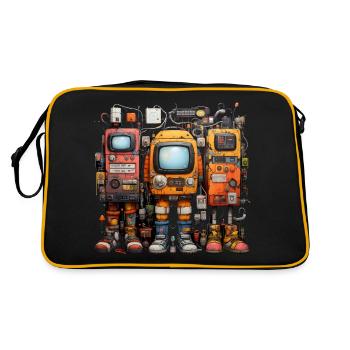 Funny Computer - Retro Bag - black/gold - Back