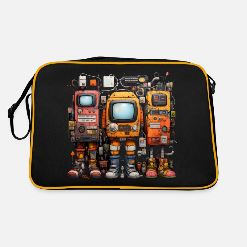 funny computer Retro Tasche