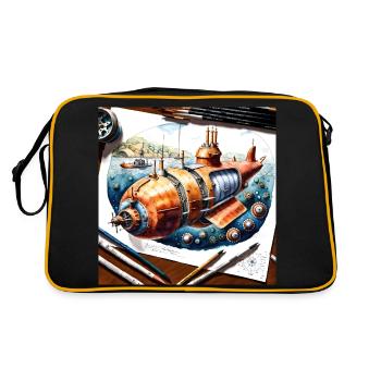 Sous marin #6 - Sac Retro - noir/or - Dos