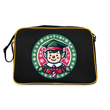 Elf School - Retro Bag - black/gold - Back