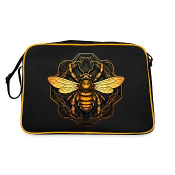 Bees Art Beekeeper Beekeeper Gift - Retro Bag - black/gold - Back