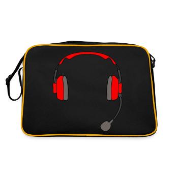 Headset Gaming Headphones - Retro Bag - black/gold - Back