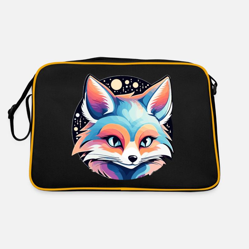 Fuchs Zeichnung Retro Tasche