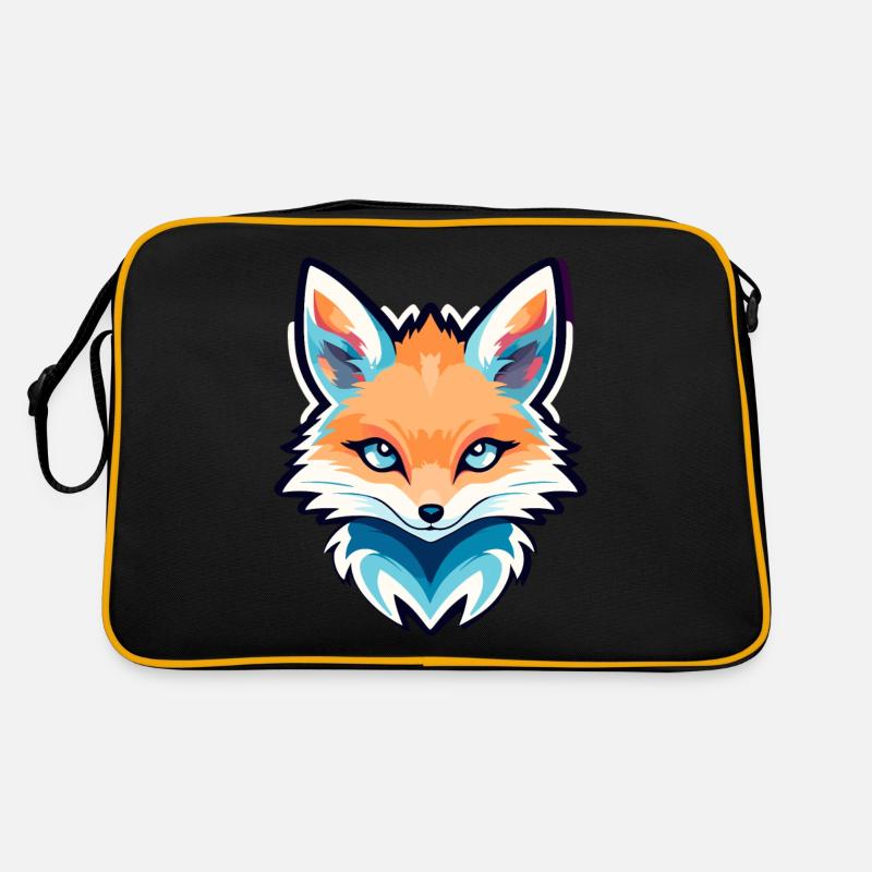 Fuchs Zeichnung Retro Tasche
