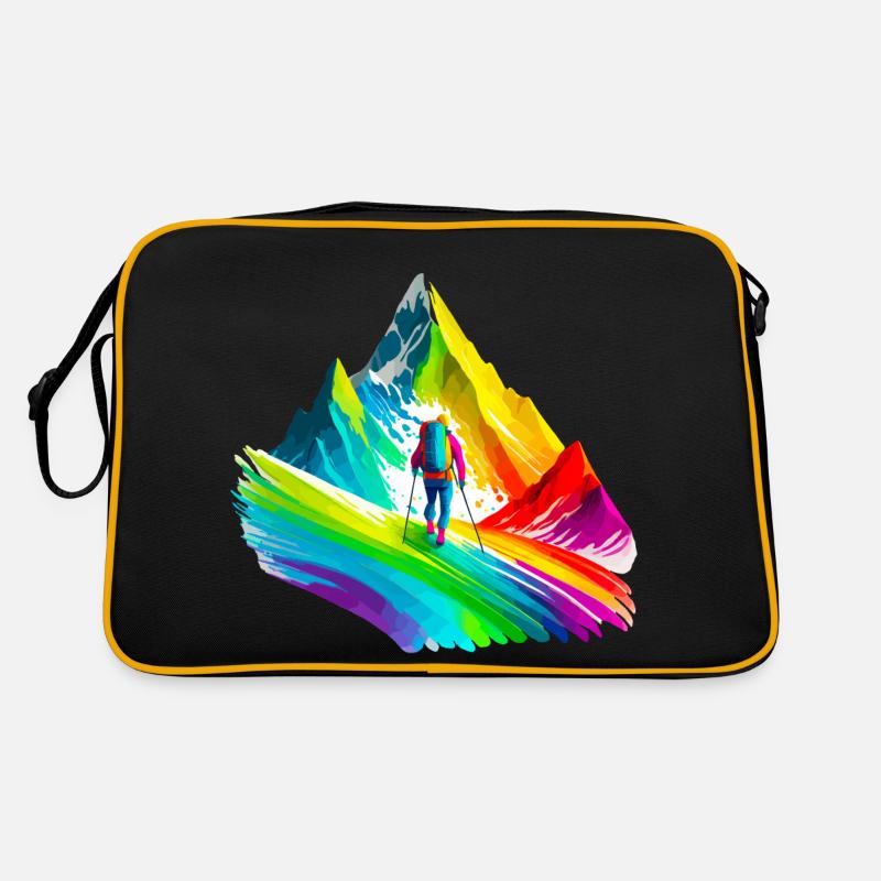 Bergsteigen, Wandern Retro Tasche