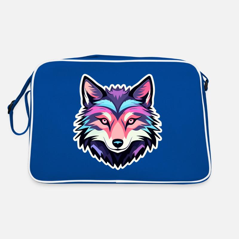 Dessin de loup Sac Retro