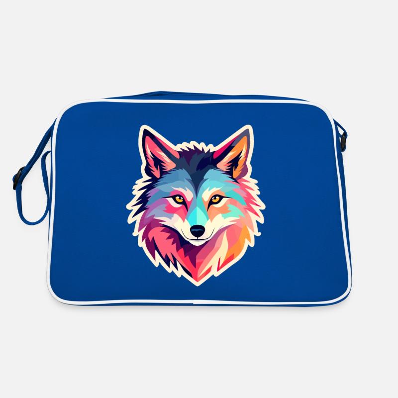 Dessin de loup Sac Retro