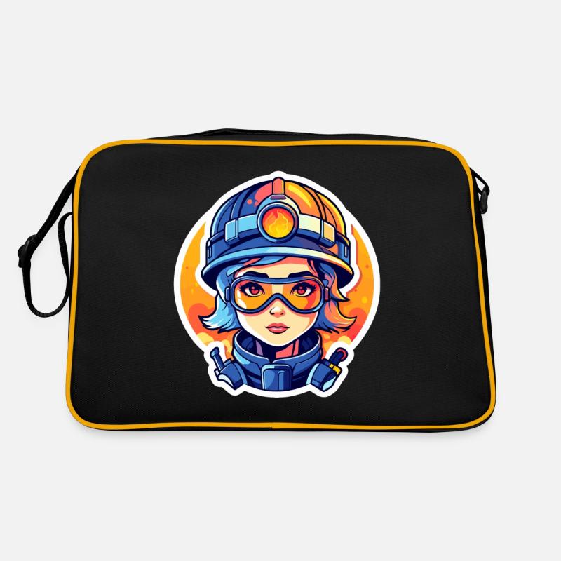Dessin de pompier Sac Retro