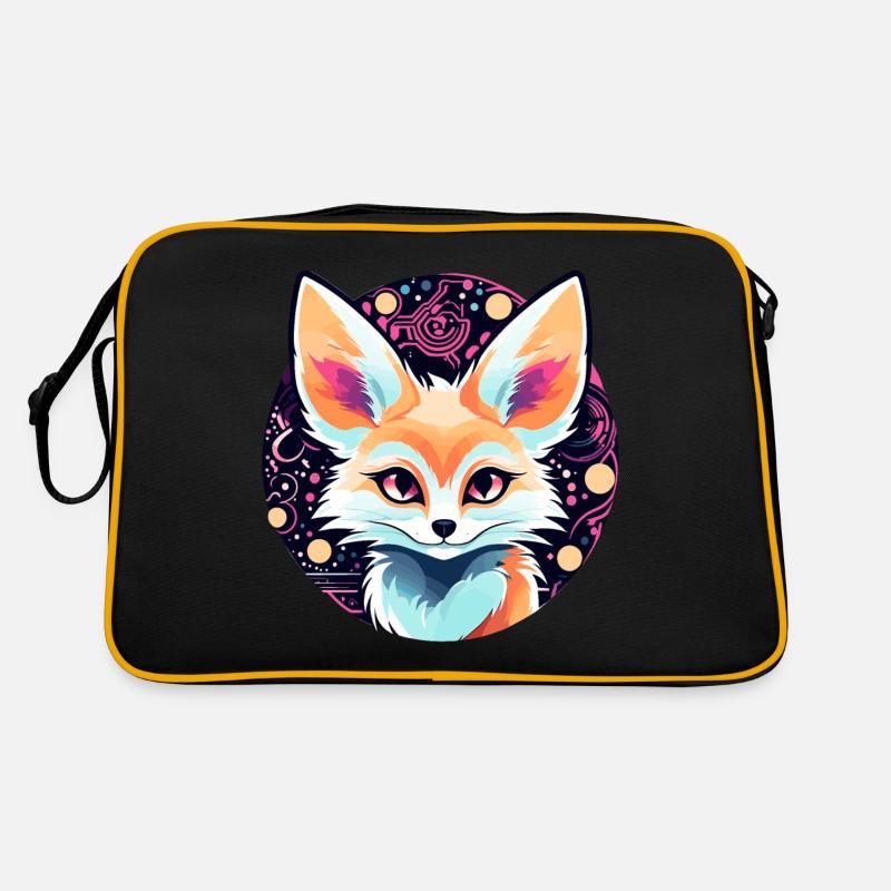 Desert Fox Fennec Drawing Retro Bag