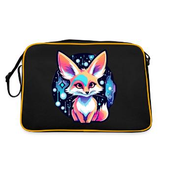 Dessin de Fennec renard du désert - Sac Retro - noir/or - Dos