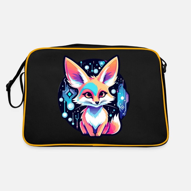 Desert Fox Fennec Drawing Retro Bag