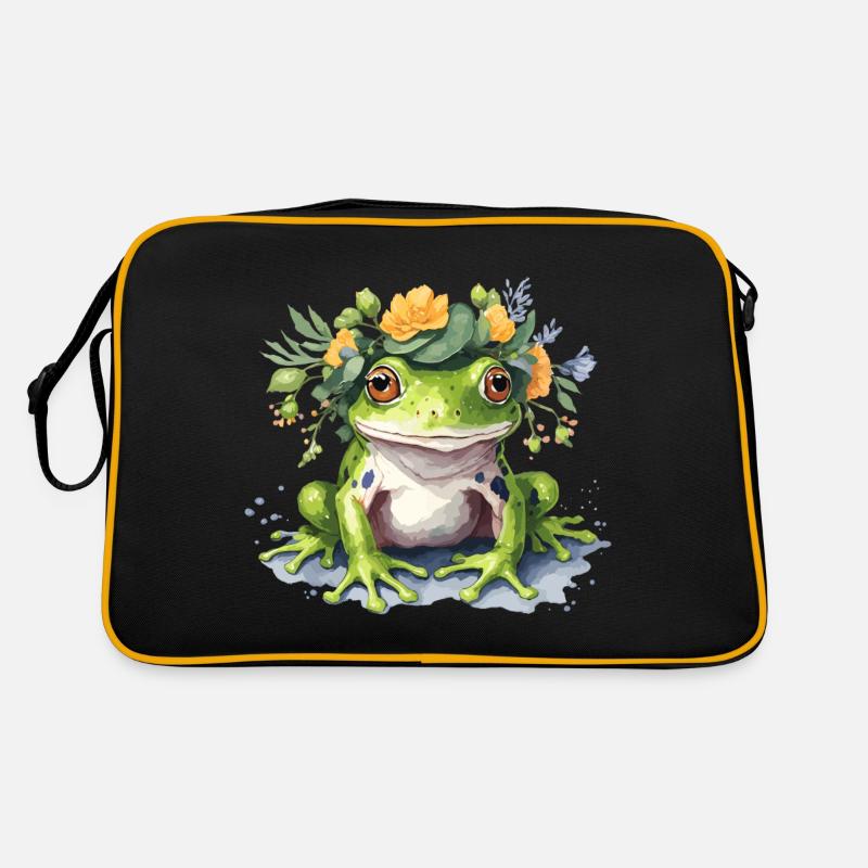 Cute Frog Retro Tasche