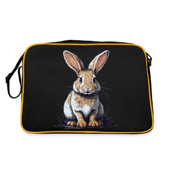 Bunny girl - Retro Bag - black/gold - Back