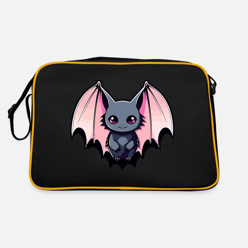 Bat Illustration Retro Bag