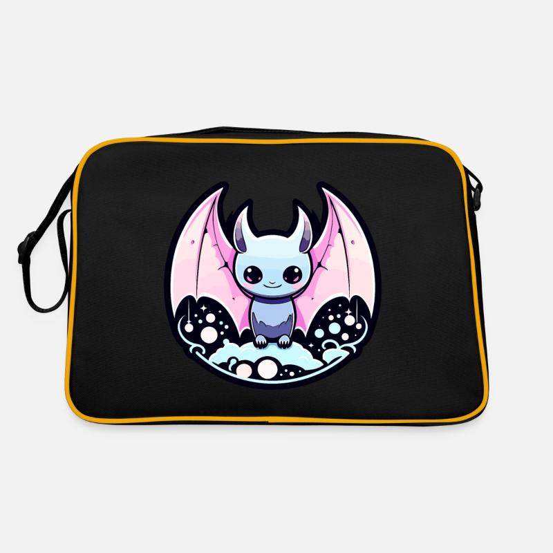 Bat Illustration Retro Bag