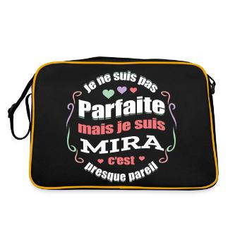 MIRA PARFAITE - PRENOM MIRA - Sac Retro - noir/or - Dos
