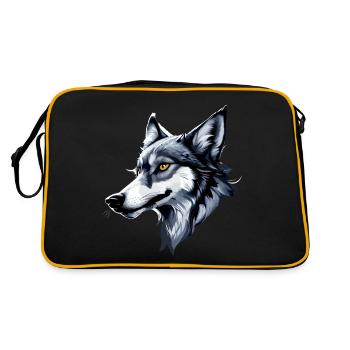Grey Wolf - Retro Bag - black/gold - Back