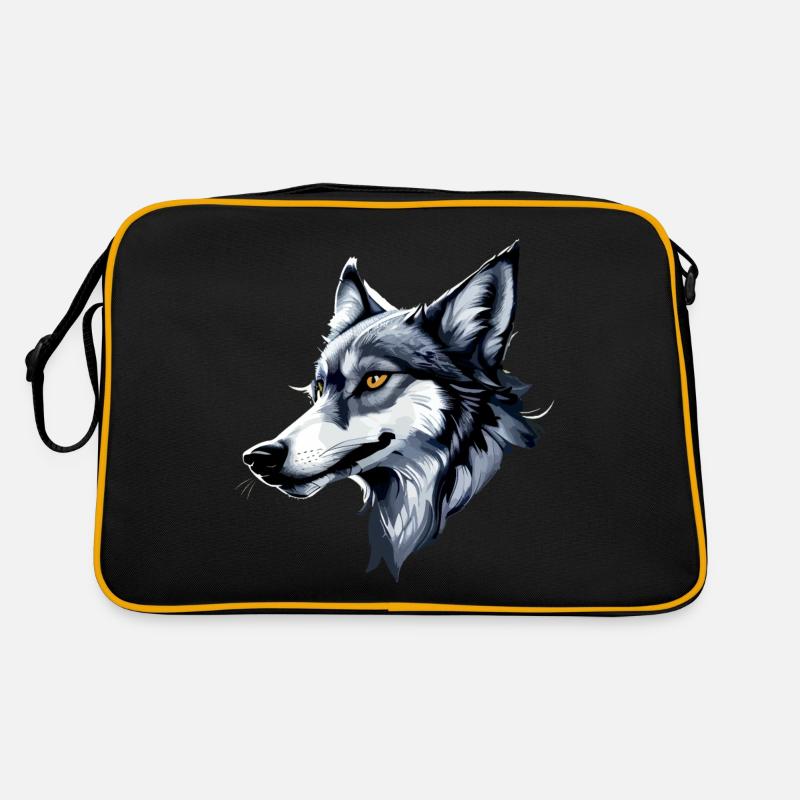 Grey Wolf Retro Bag