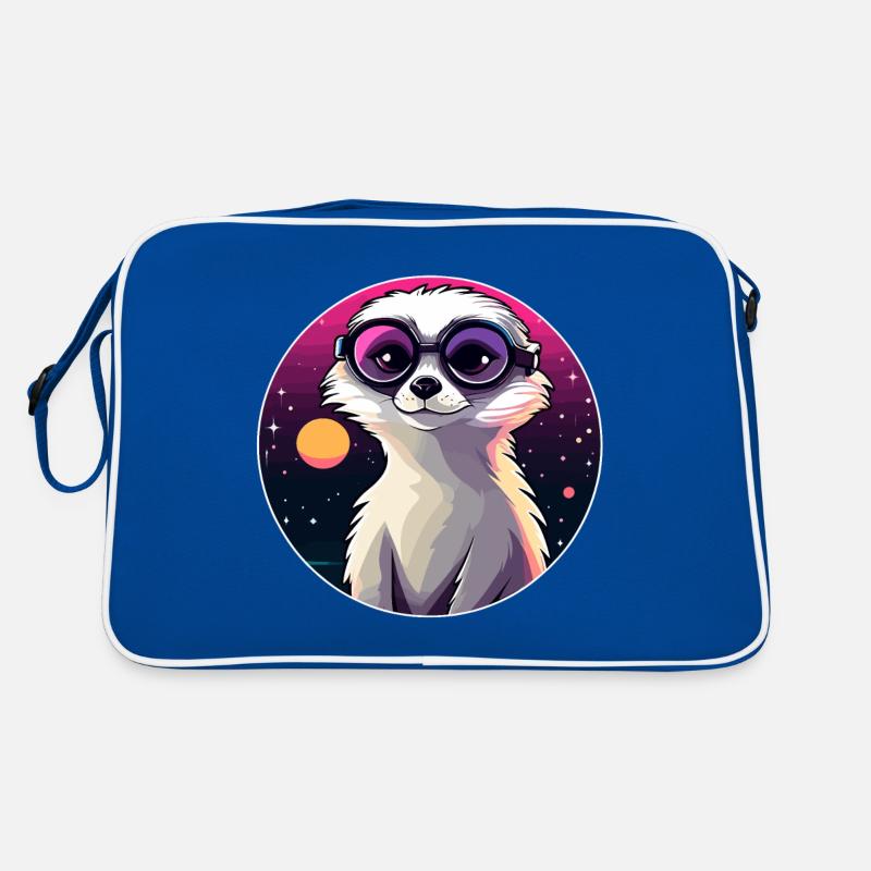 Meerkat Drawing Retro Bag