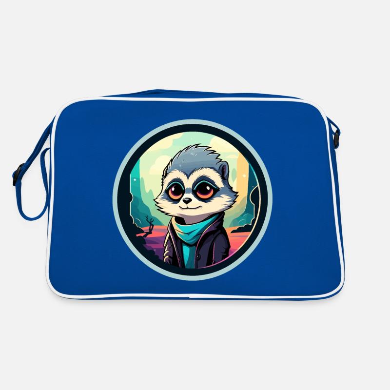 Erdmännchen Zeichnung Retro Tasche