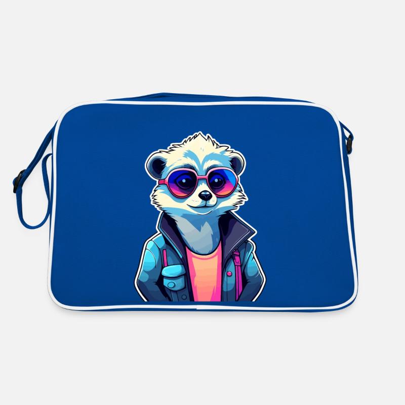 Erdmännchen Zeichnung Retro Tasche
