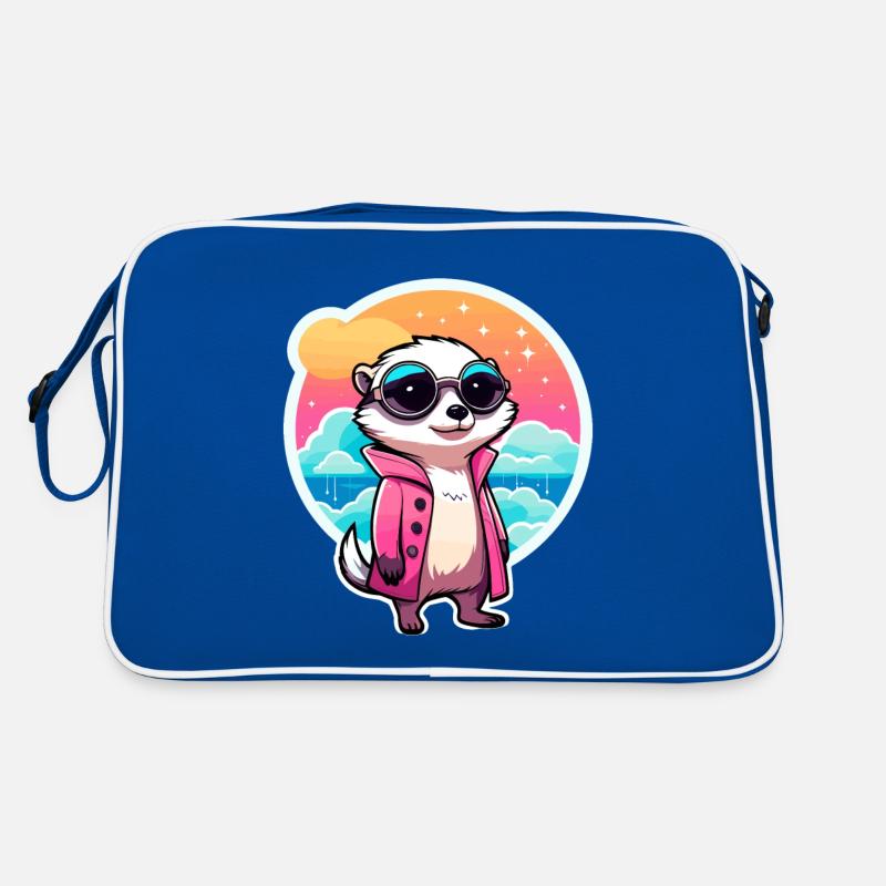 Erdmännchen Zeichnung Retro Tasche