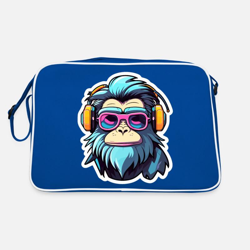 Illustration de singe Sac Retro