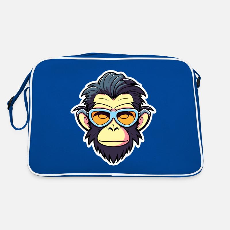 Illustration de singe Sac Retro
