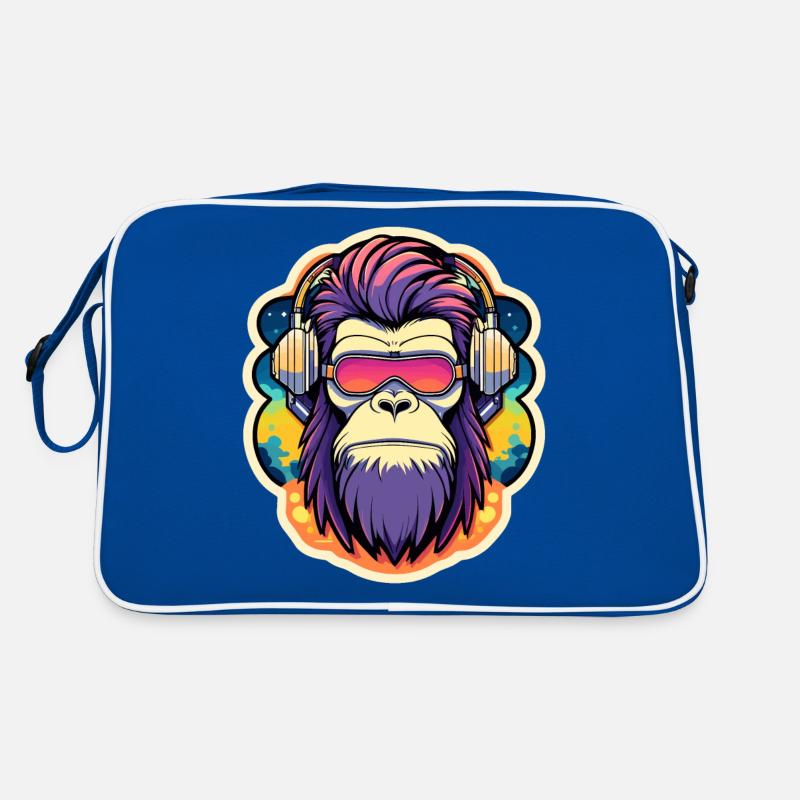 Illustration de singe Sac Retro