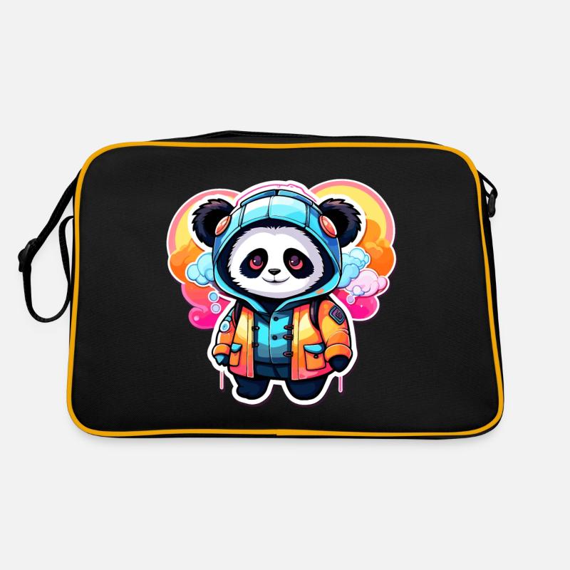 Dessin de panda Sac Retro