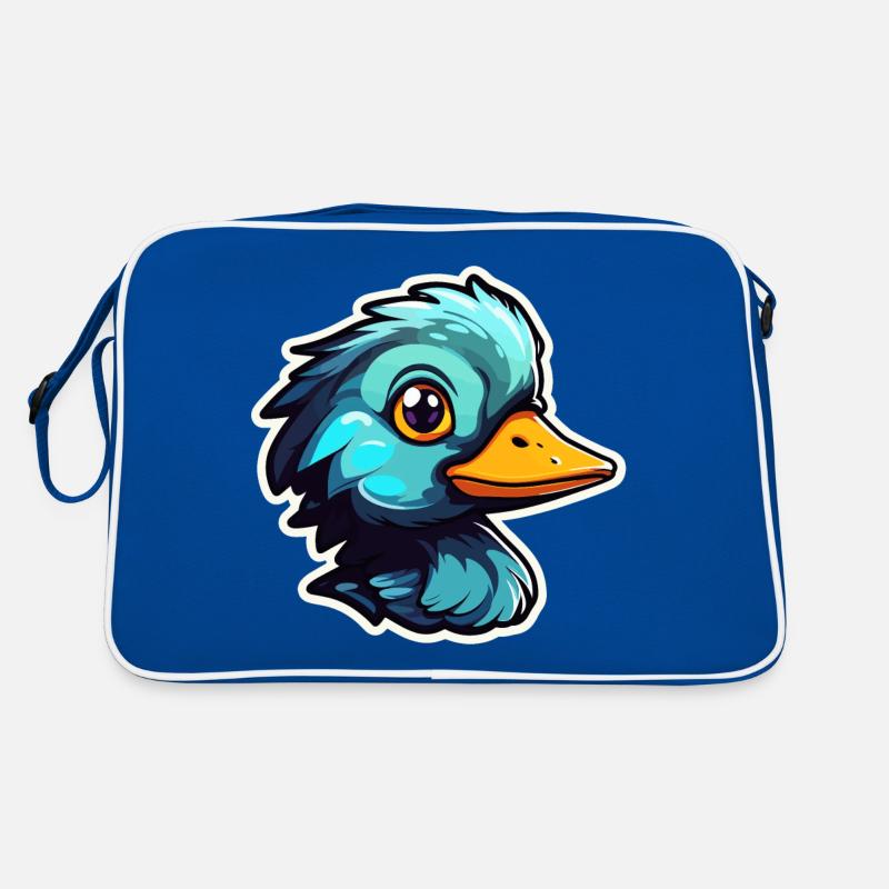 Duck Illustration Retro Bag