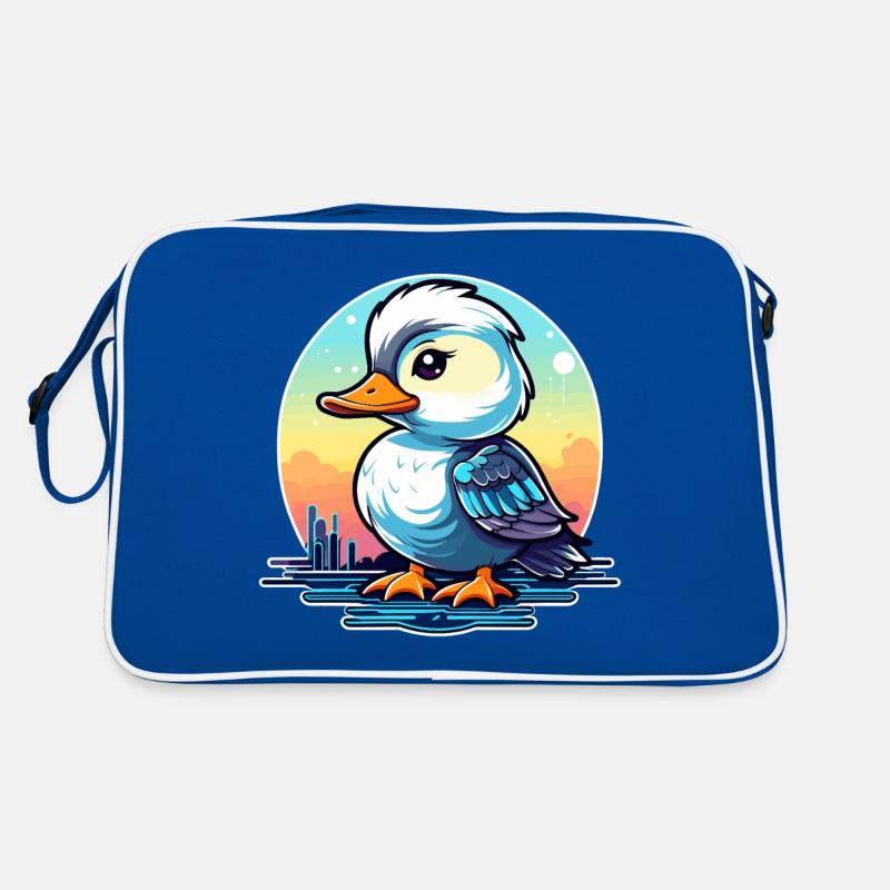 Duck Illustration Retro Bag