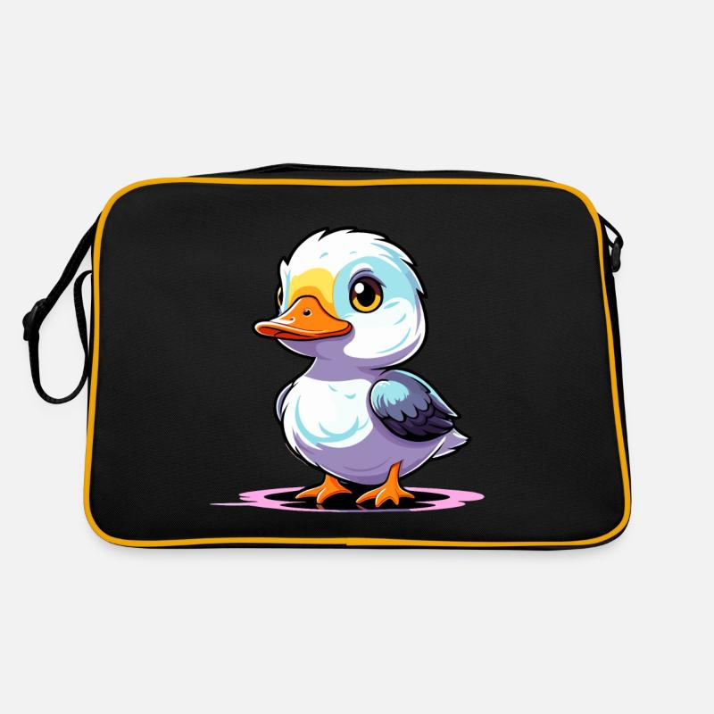 Duck Illustration Retro Bag