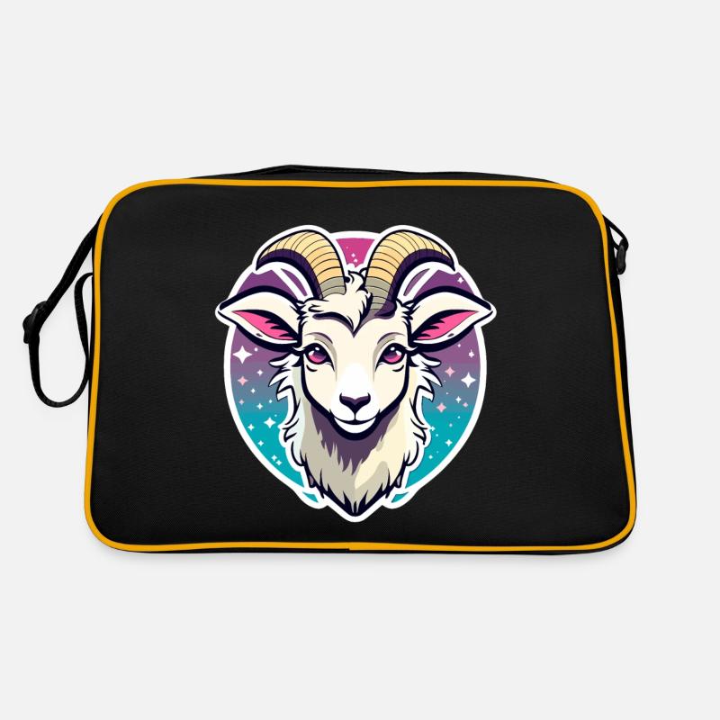 Illustration de chèvre Sac Retro