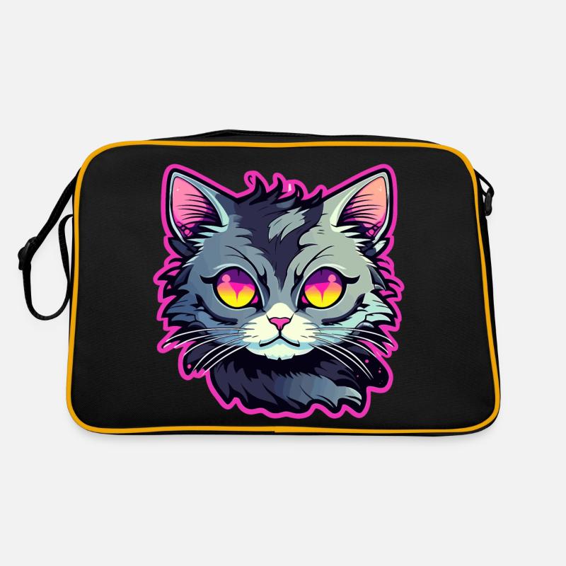 Illustration de chat mignon Sac Retro
