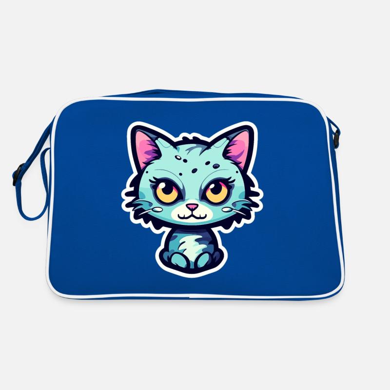 Illustration de chat mignon Sac Retro