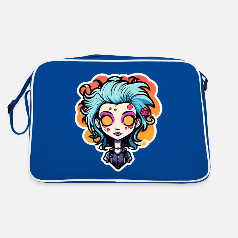 Niedlicher Zombie Illustration Retro Tasche