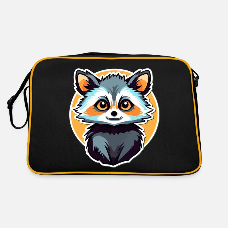 Illustration de raton laveur Sac Retro