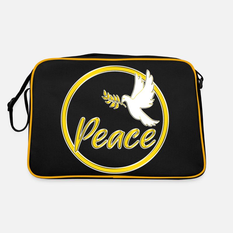 Peace Dove of Peace Peace Sign Statement Retro Bag