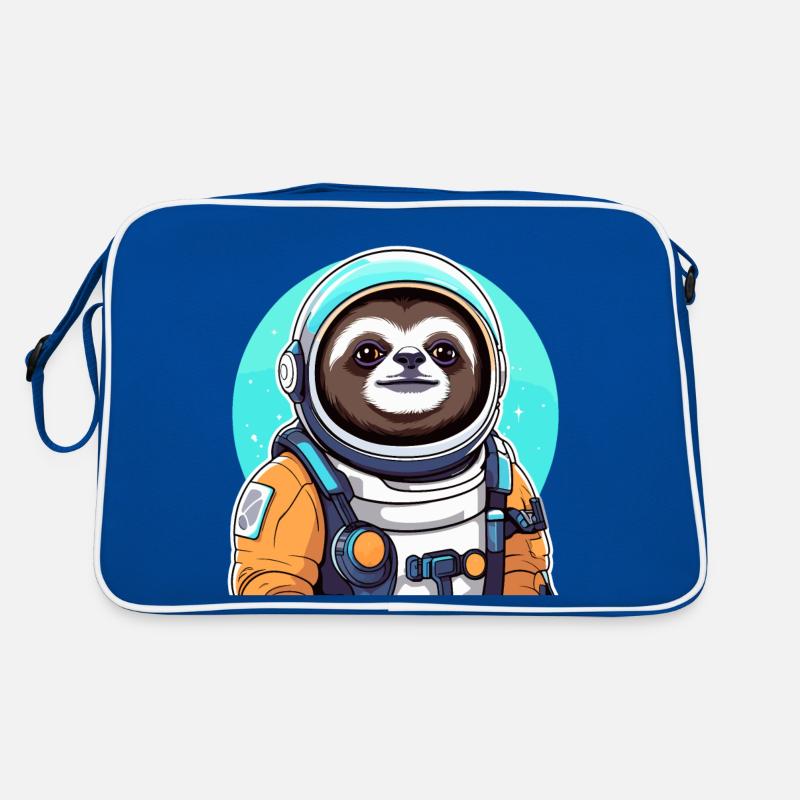 Faultier Astronaut Illustration Retro Tasche