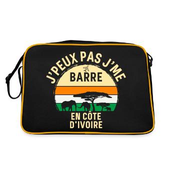 J peux pas j'me barre En Côte d'Ivoire - Sac Retro - noir/or - Dos